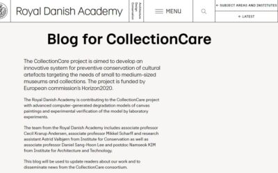 The new blog of The Royal Danish Academy of Architecture, Design and Conservation (KADK) dedicated to CollectionCare